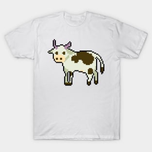 Pixelated Menagerie Cow T-Shirt